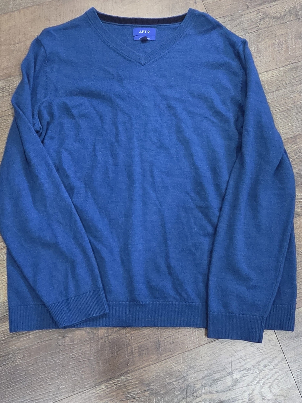 Apt. 9 Men's Deep Blue V-Neck Sweater
